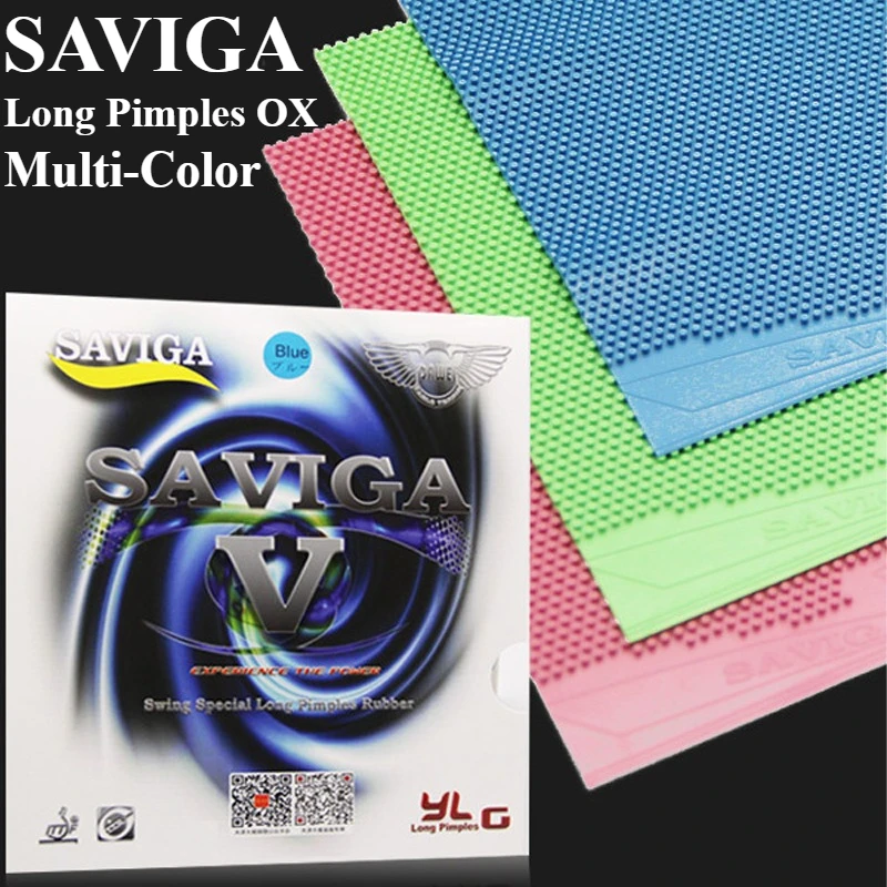 

Настольный теннис SAVIGA OX, длинные прыщи, выдерживаемые средние частицы, высота 2,2 мм/неотвержденные, мелкие частицы, многоцветные для обычных тренировок