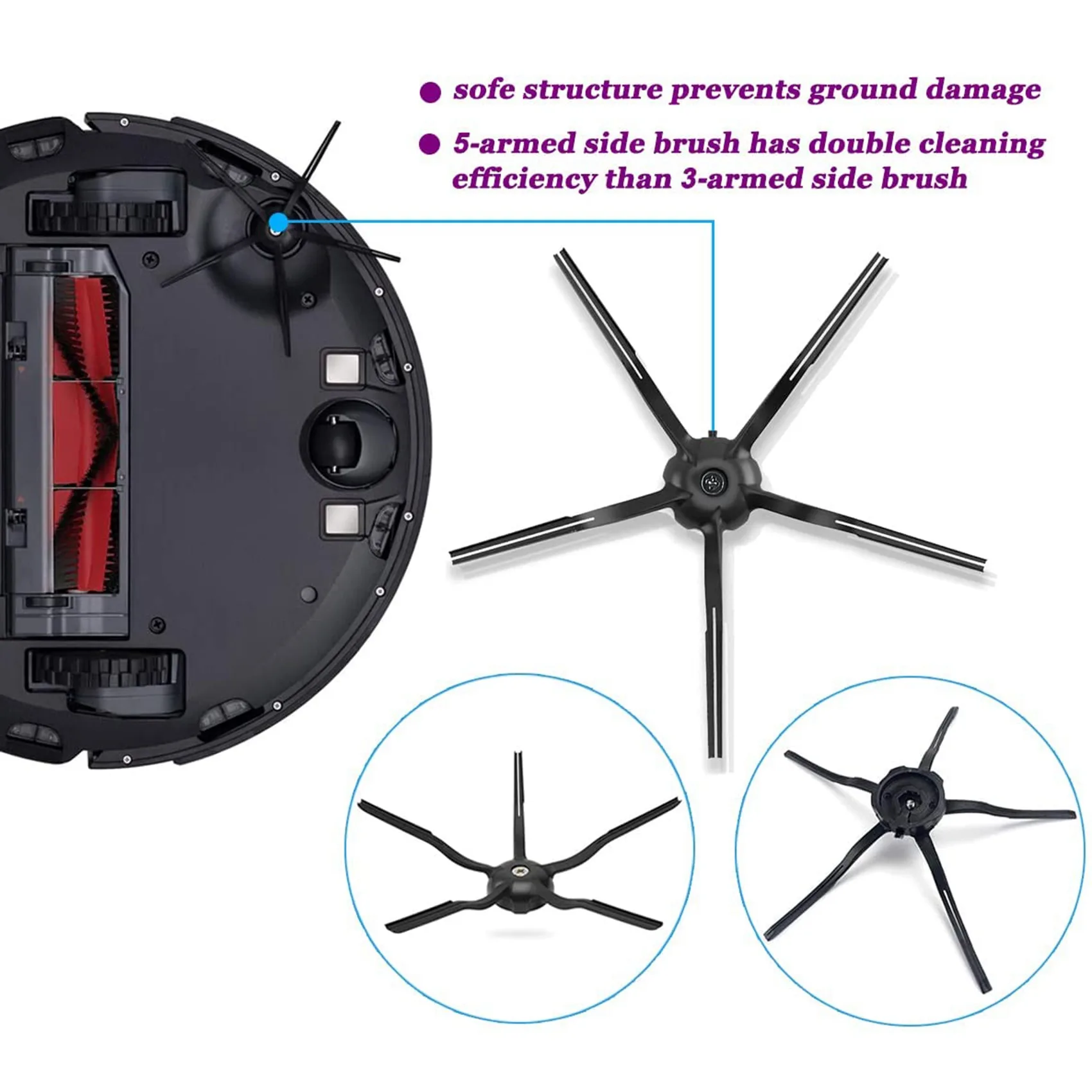 Xiaomi roborock aspirador acessórios, s5 max s6 max s6 puro s6 maxv s50 s51 s55 s60 s65 s5 s6