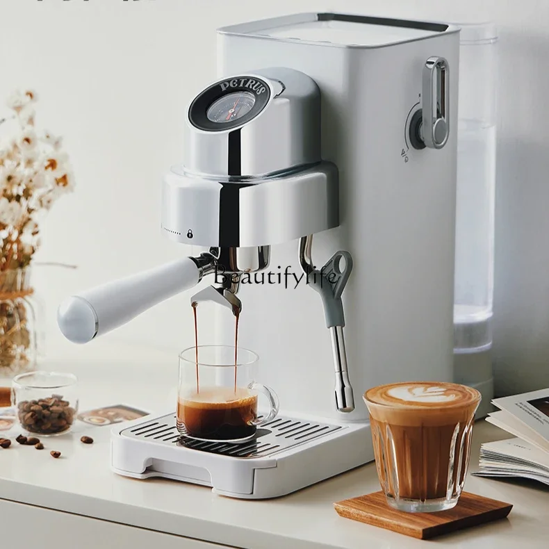 Coffee machine small household espresso new semi-automatic steam milk foam