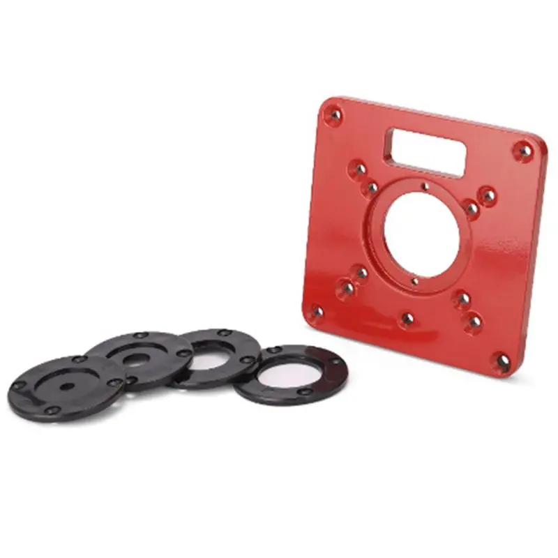ABFI For Woodworking Multifunctional Router For Table Insert Plate-For Table Saws& Wood Plate Machines-4 Cover Plates Included