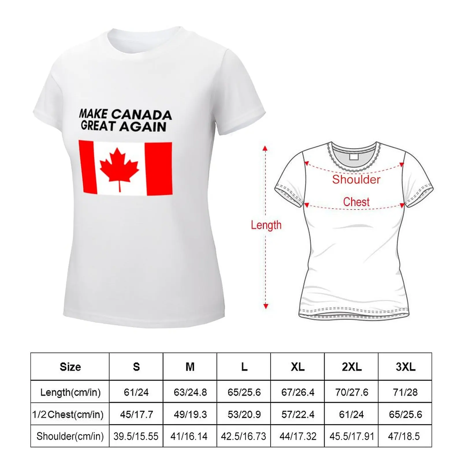 Make Canada Great Again T-shirt female funny shirts graphic tees Women t-shirts