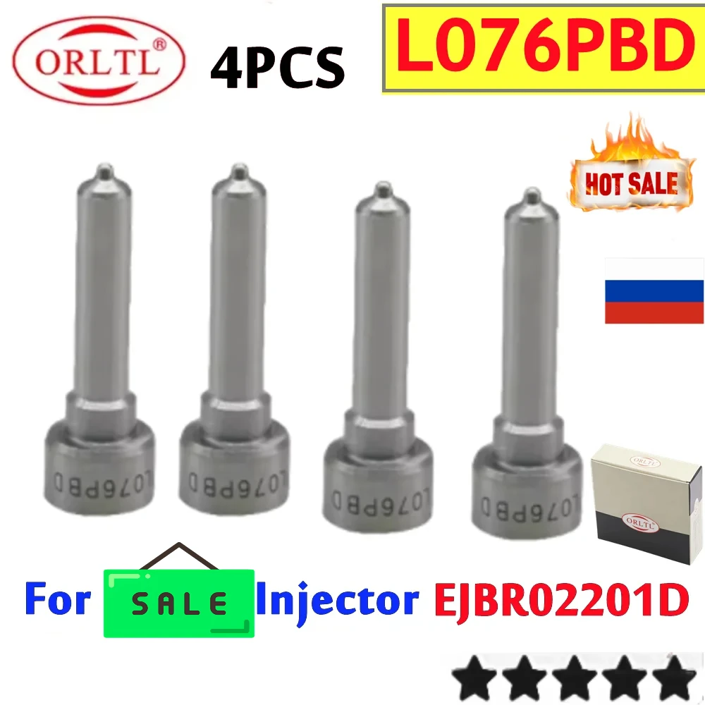 

4PCS for Injector EJBR02201D L076PBD New Diesel Injector Nozzle L076 PBD L076PBC ORLTL