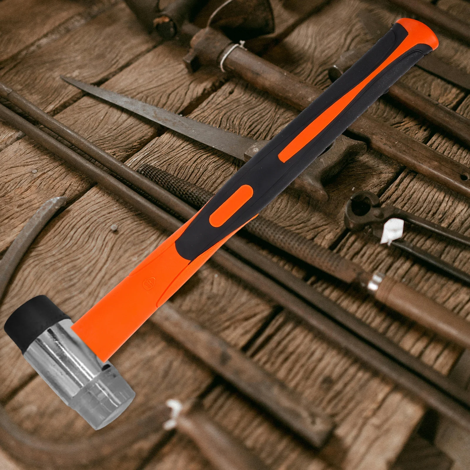 

Rubber Handle Replacement Shockproof Hand Tool Handle Black for Home Improvement Gardening Hammer Mallet Anti-Skid