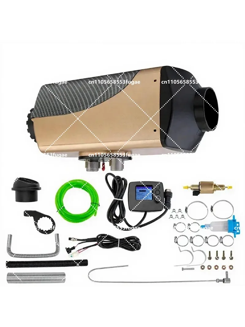 24V truck parking diesel air heater engine 12V RV radiator preheating air and water heating integrated machine