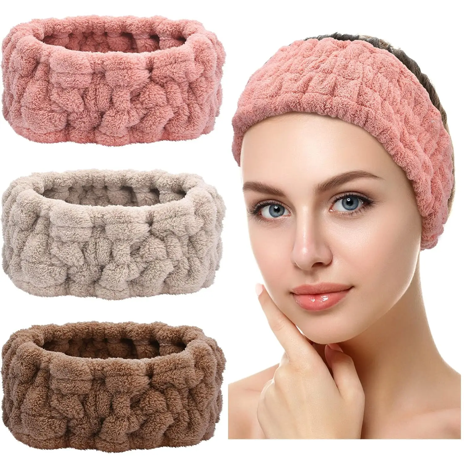 Face Wash Headband Makeup Single Circle Coral Velvet Hair Cover Sports Yoga Hair Accessory For Women