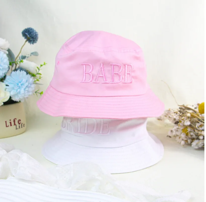 Personalized Bucket Hats, Bride Wide brim bucket hats, Personalized Gift, Floppy Hat, Bachelorette Party Gift, Bridesmaid Gifts