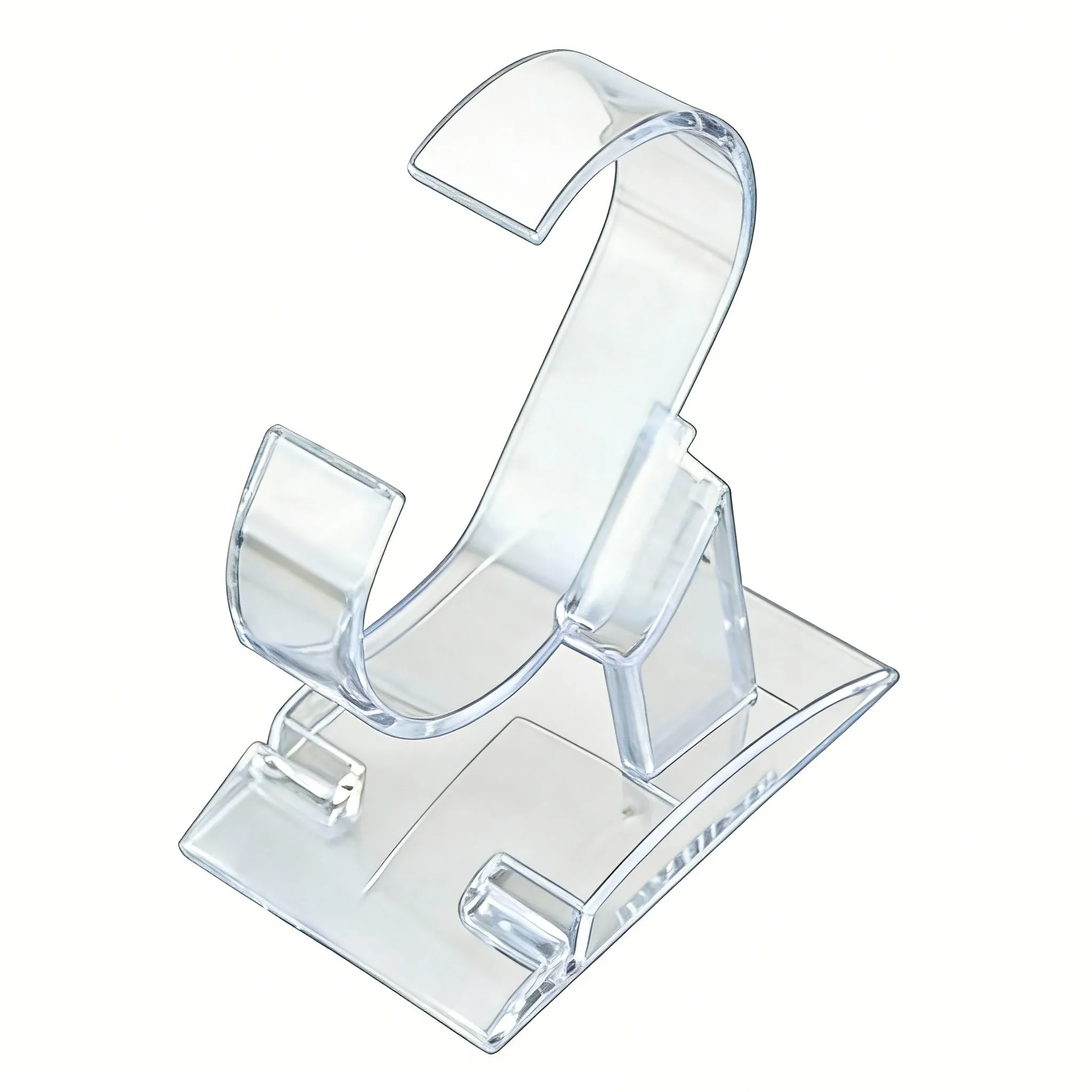 

10pcs Clear Plastic Watch Display Stands Holder Bracket Watch Display Rack for Men Women Watches Bracelet Home Storage Organizer