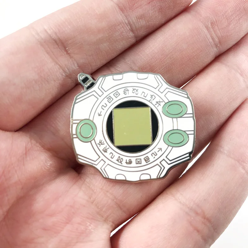 Broche de monstruo Digital de Anime, alfileres esmaltados, insignia de emblemas de aventura Digimon, accesorios de Anime, regalos de joyería, envío