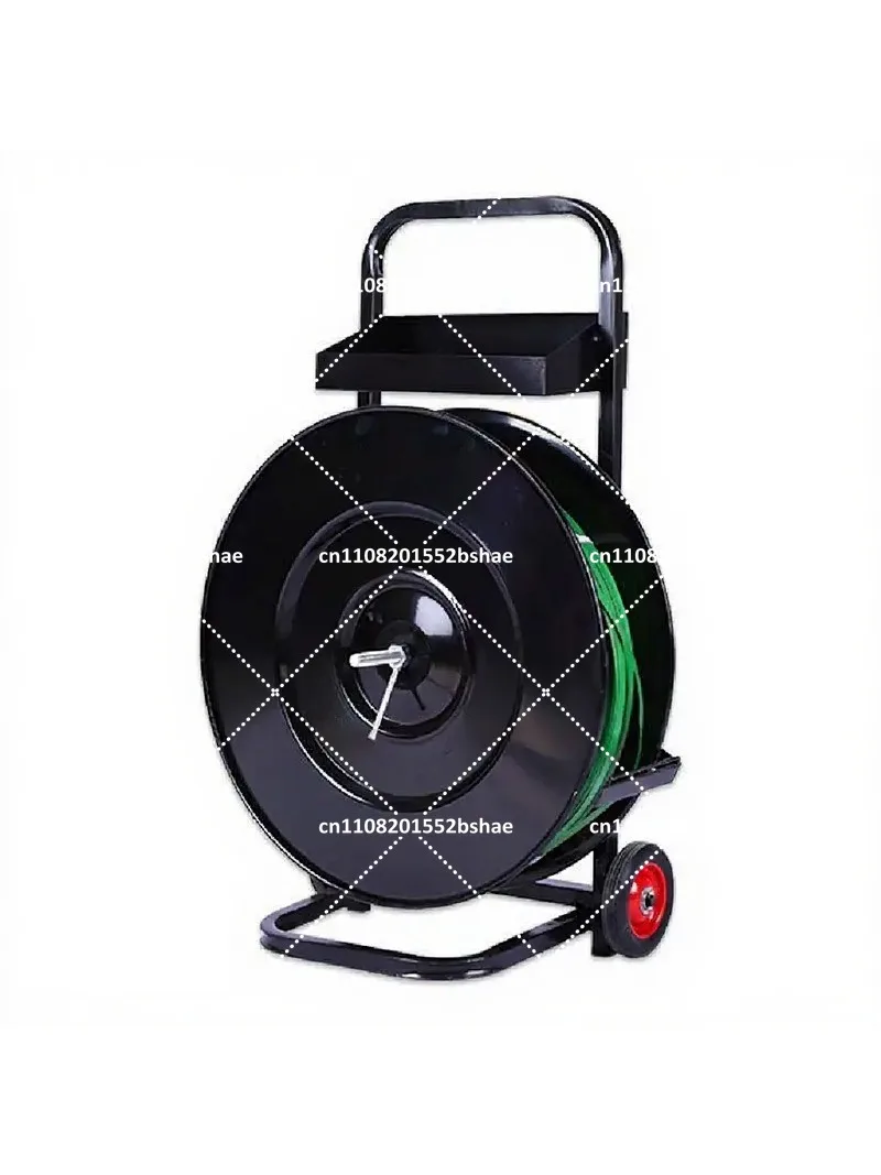 Plastic Strap Dispenser Cart - Adjustable Band Reel Holder & Tool Trolley for Packing