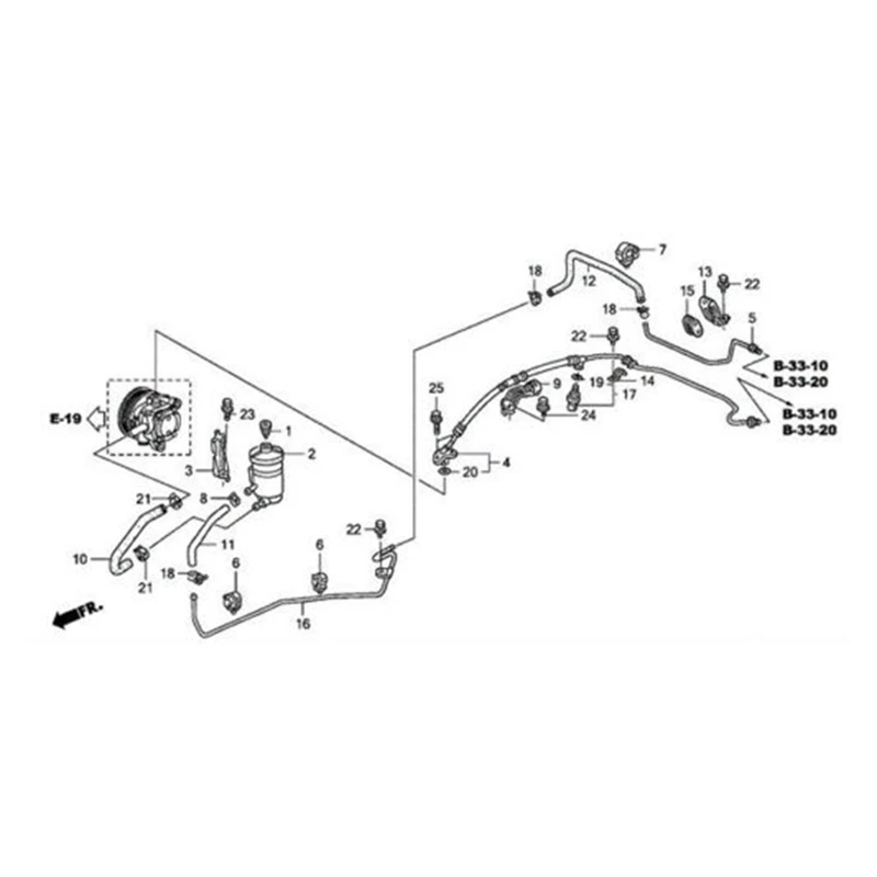 Auto Parts Power Steering High Pressure Hose PIPE For Honda Accord Petrol 2.4 Asura TSX 2.0 53713-SEF-G02