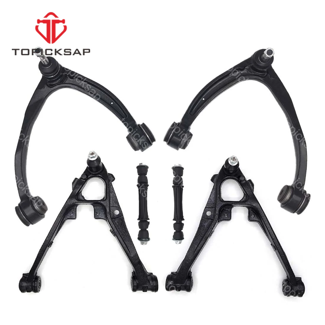 

TOPICKSAP 2Pcs Front Upper Lower Control Arm Sway Bar Link for Cadillac Escalade Chevrolet Silverado 1500 GMC Yukon 2007-2016