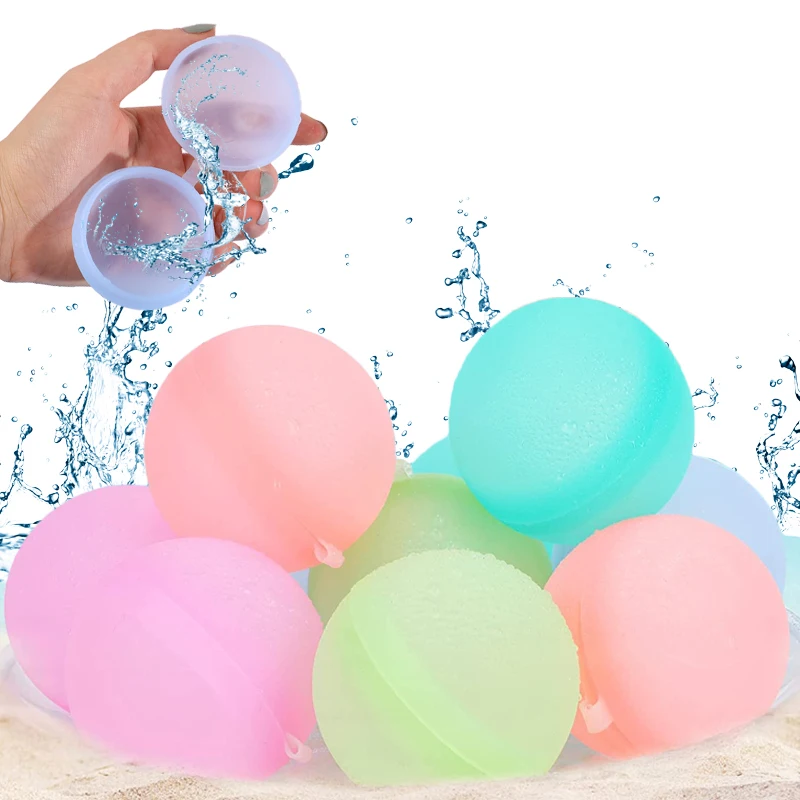 

1/5pcs Reusable Water Balls Creative Summer Silicone Pool Water Playing Toy Water Bomb Splash Game Balls For Kids Party Favors