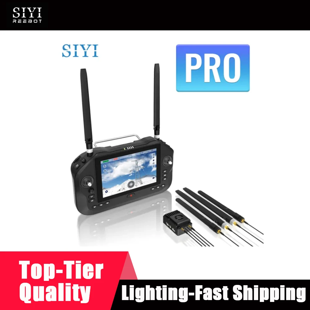 جديد SIYI UniRC 7/7 Pro محطة أرضية محمولة مزدوجة التردد 7 بوصة 1080P 40 كجم نطاق وحدة تحكم ذكية للطائرات بدون طيار UGV USV الروبوتات