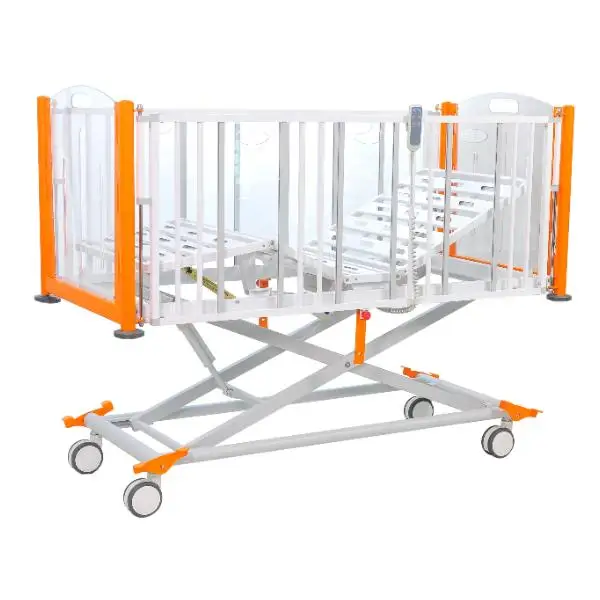 low price acrylic bedside guardrail big boy electric 3 function children's medical bed crib for sale