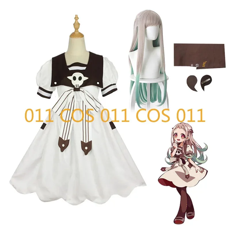 

Anime Toilet Bound Hanako Kun Yashiro Nene Cosplay Costume Dress Wig Headdress Prop Halloween Costume Dresses