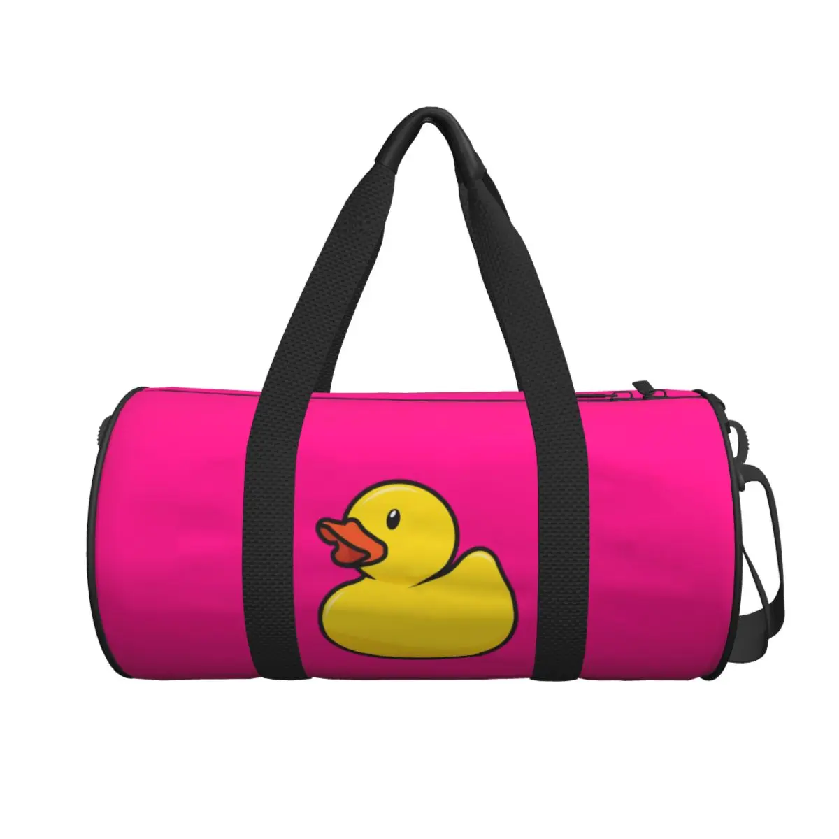 

Rubber Duck In Hot Pink Large Duffle Gym Bag Multi-Functional Duffle Travel Bags Handbags Fitness bag