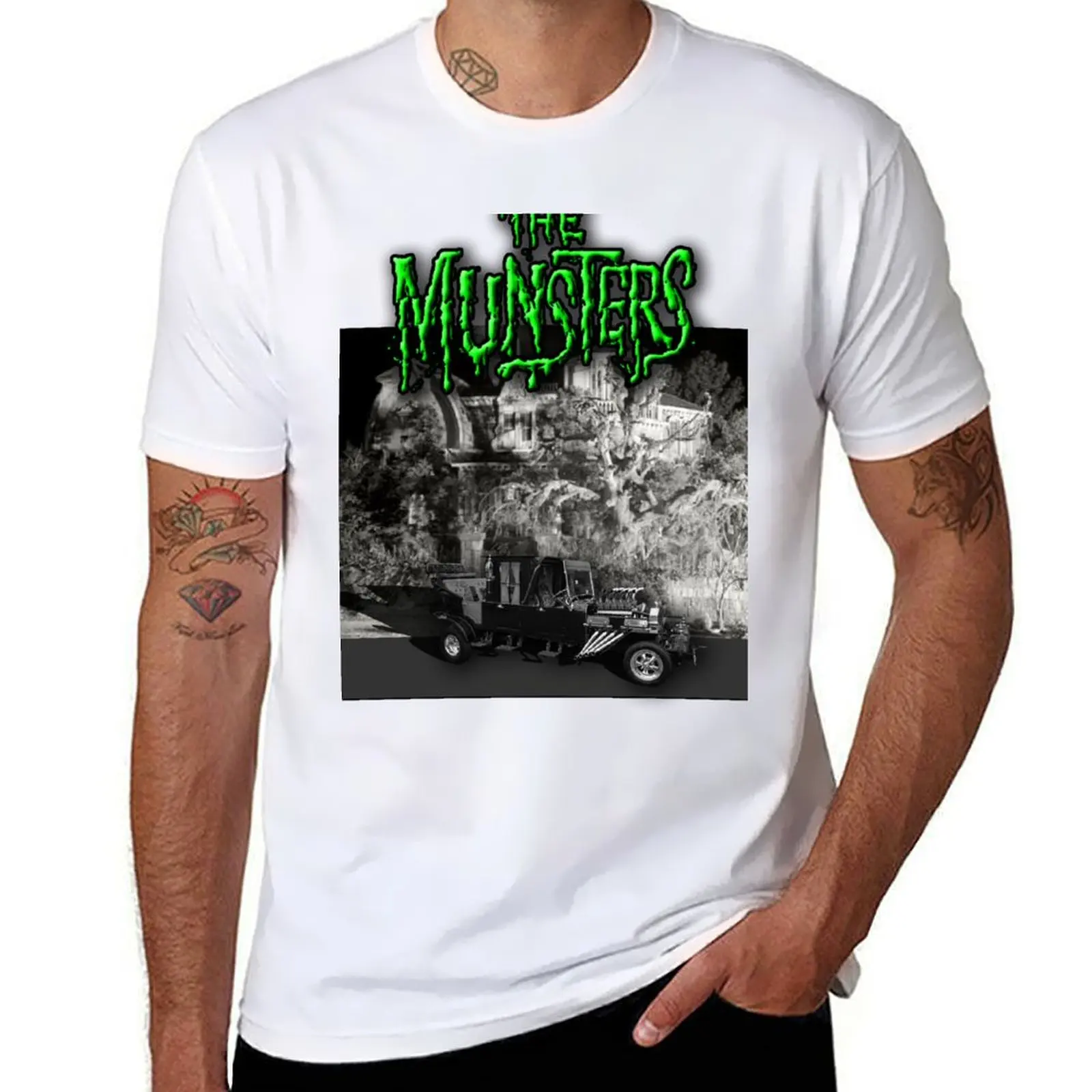 

The Munsters T-Shirt t shirts cotton 100% man t shirt graphic T-Shirt