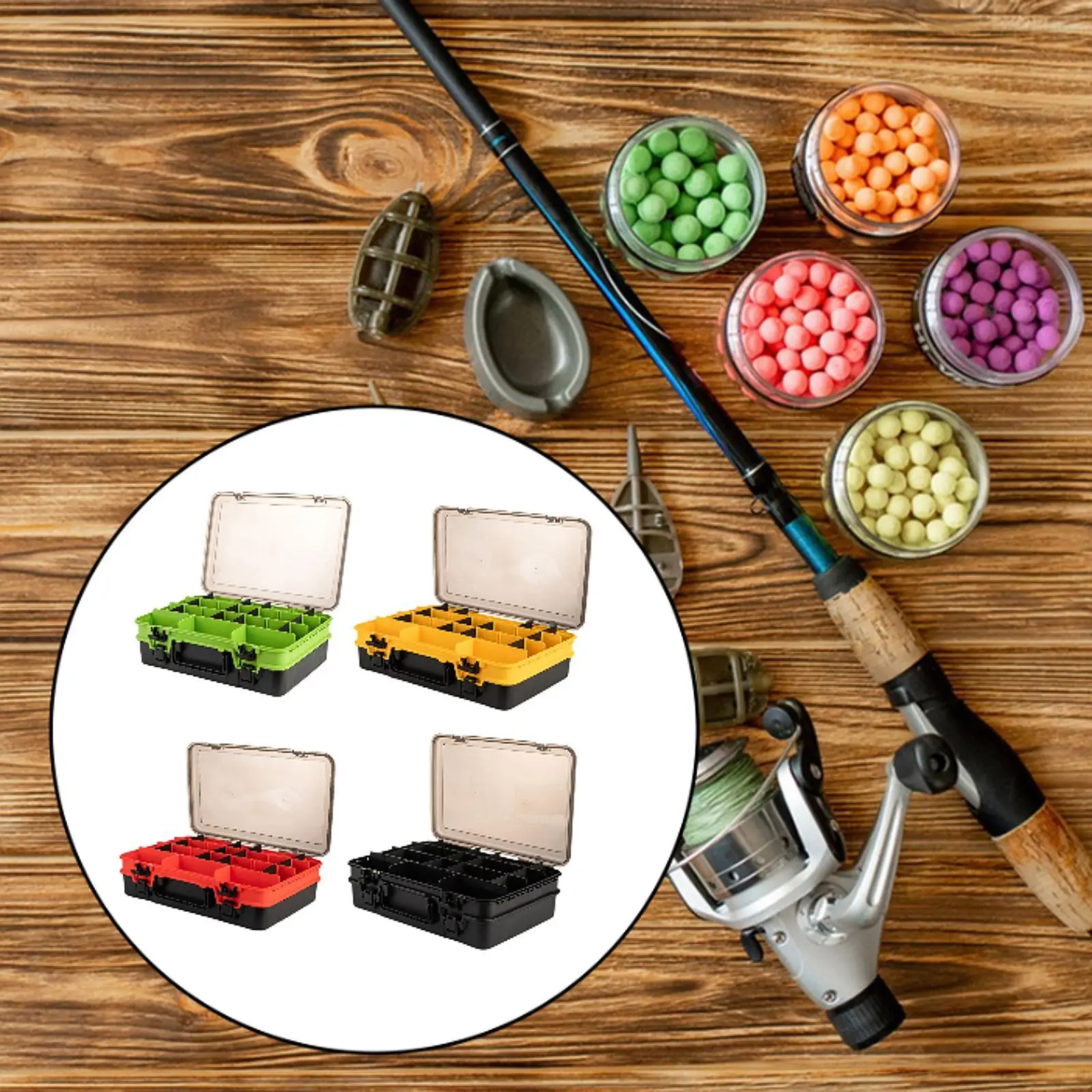 

Double-layer Fishing Tool Box Fishing Box for Freshwater Fishing Accessories