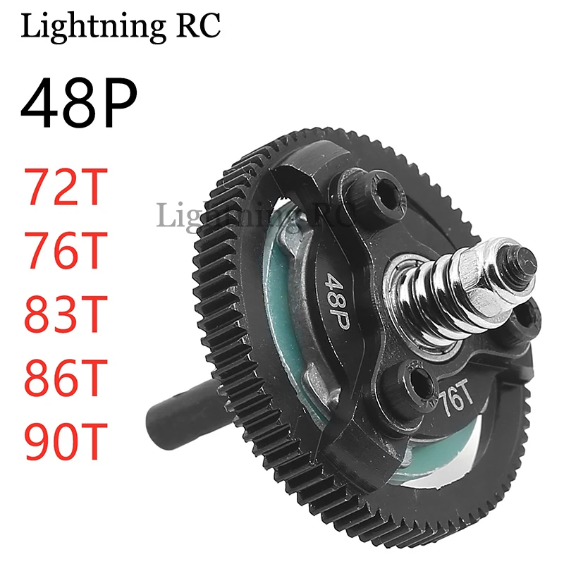 

Steel 48P 72T 76T 83T 86T 90T Spur Gear for Slash Bandit Rustler Stampede 2WD RC Car Upgrade Parts