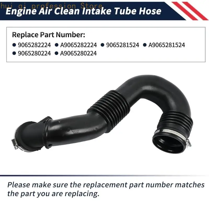 Luftansaugrohr für Motorreparatur mit gebogenem, geripptem Schlauchdesign A9065281524 H8WE – Detail 6