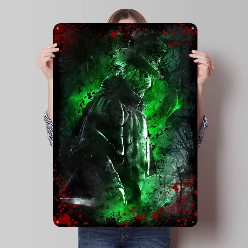 Jack the Ripper Poster Customized Wall Art Vintage Metal Signs Retro Tin Plaque for Man Cave Decoration Bedroom Decorations Home