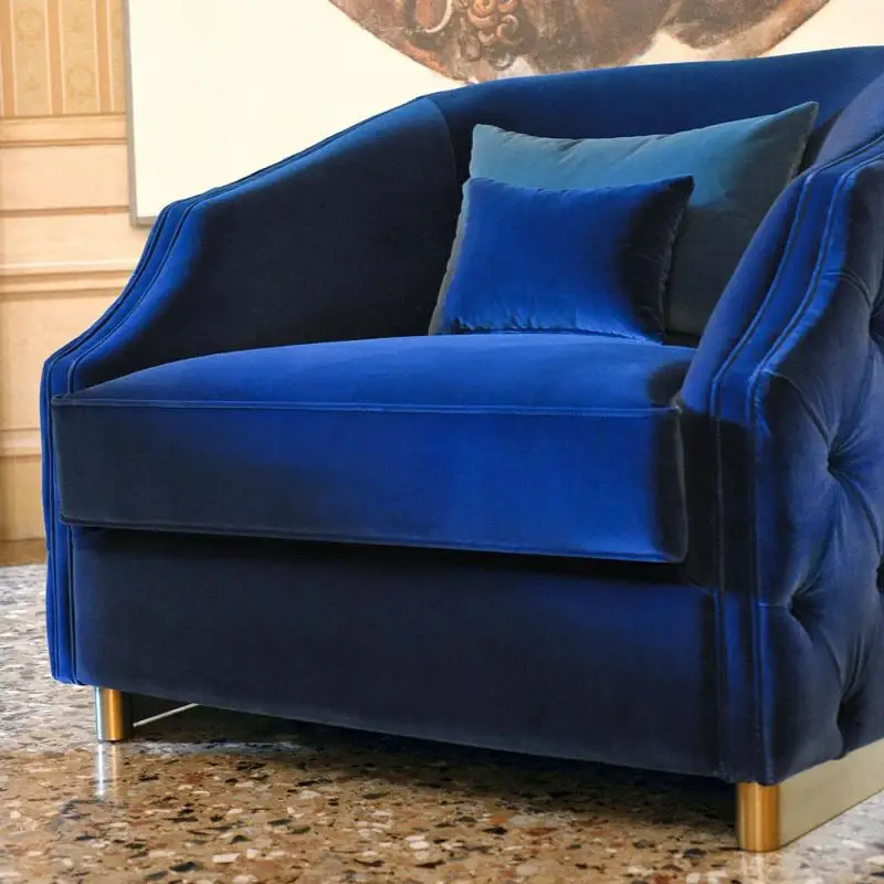 &Modular Design Furniture Cleio Blue Burgundy Orange Armchair Custom Comfortable Club Chair for Bar and Club - view 6