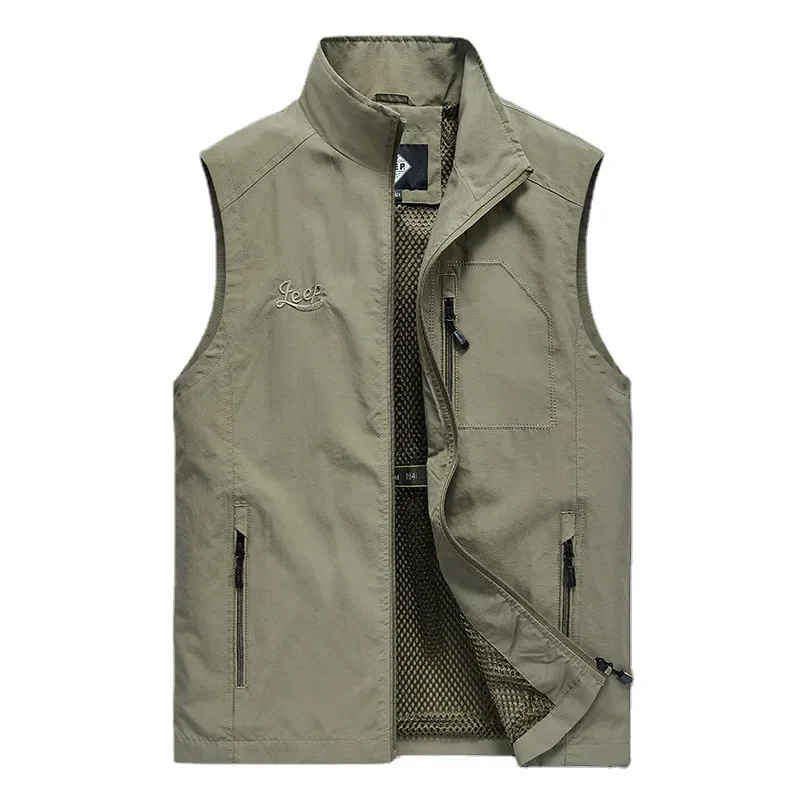 Maidangdi spring vest for men with multiple pockets  camisole work clothes  photography travel  leisure  fishing multiple colors