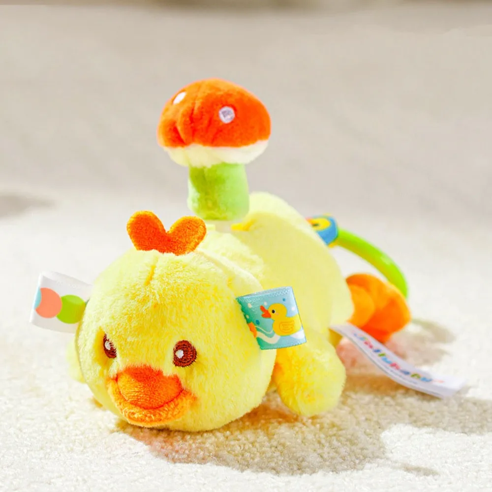PP Cotton Turtle Spinning Plush Toys Fluffy Handmade Pulling Rope Stuffed Animal Toy Cartoon Collection Baby Hanging Rattle Toys