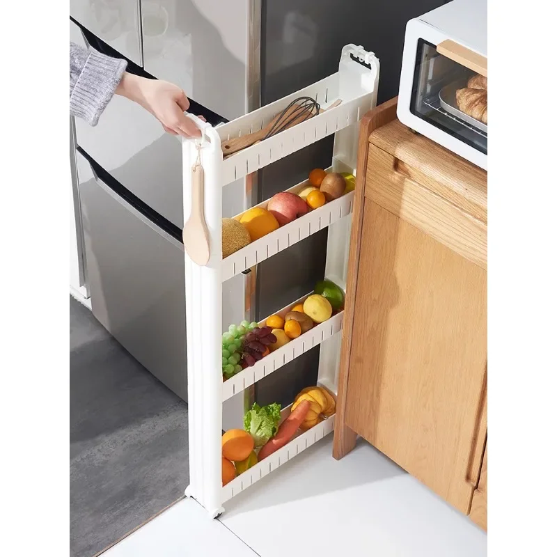 

7/9/10cm slit: ultra-narrow cabinet side seam, refrigerator outside toilet, kitchen, bathroom storage, storage clip seam shelf