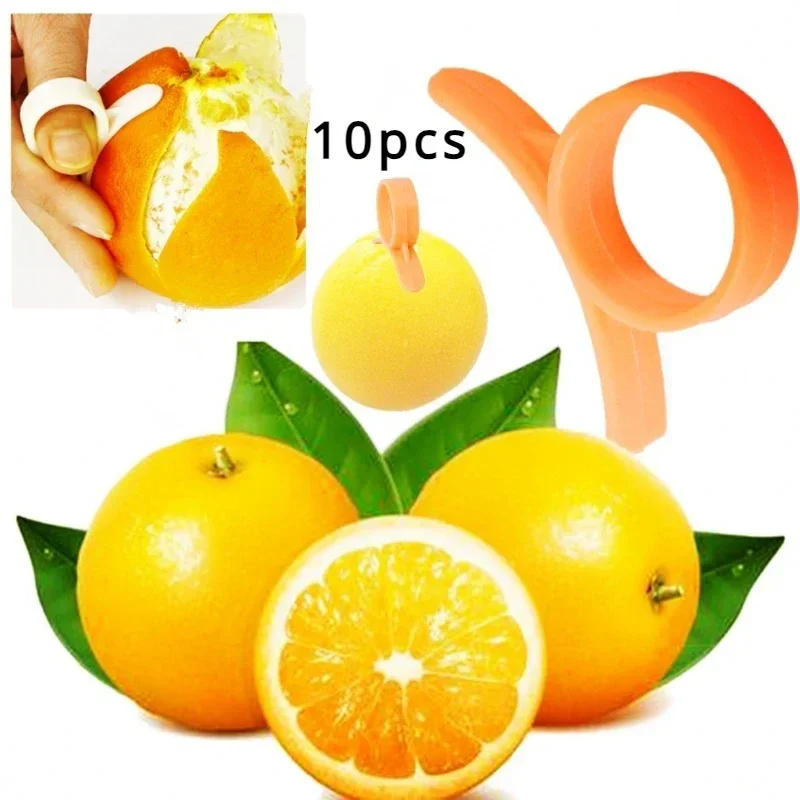 10PCS Thickened Finger Orange Peeler To Avoid Dirtying Hands and Nails Portable Snail Shaped Fruit Peeler Household Kitchen Tool