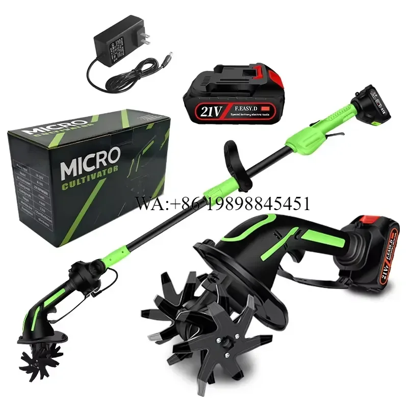 WMWMNU 2025 New Rechargeable Micro Loosening Wheel Hand Held Farm Use Ripper for Lithium Battery Power Tiller 4 Year