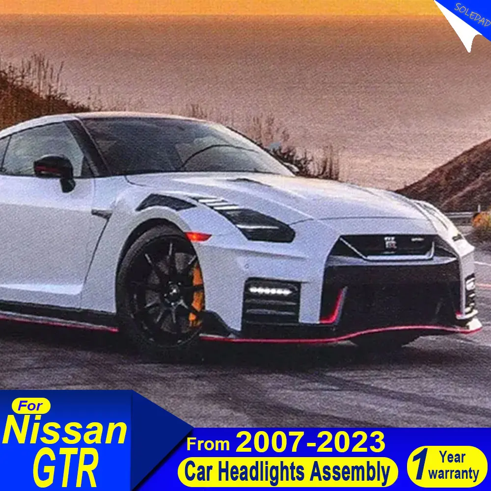 Car Plug and play Headlamp Assembly  For Nissan GTR R35 2007 2008 2009 2010 2011-2023 Modified LED DRL Head Lamp Assembly