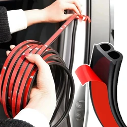 Tiras adhesivas de sellado para puerta de coche, burlete de goma en forma de B, sellos de puerta, aislamiento acústico, sellador de puerta automático, accesorios para automóviles