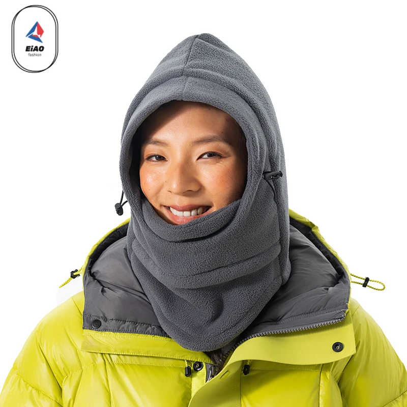 الشتاء الصوف قبعة الرجال سمكا قبعة صغيرة سدادات حماية الأذن محبوك قبعات الصوف وشاح للرقبة قبعة في الهواء الطلق يندبروف أفخم قبعات التزلج الدافئة #6