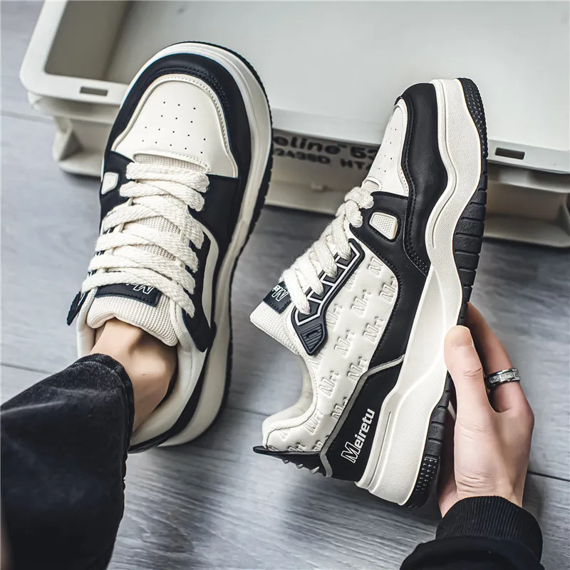 

Men's Casual Shoes Leather Vulcanized Shoes Comfortable Sneakers Men Athletic Sport Footwear Zapatos De Hombre