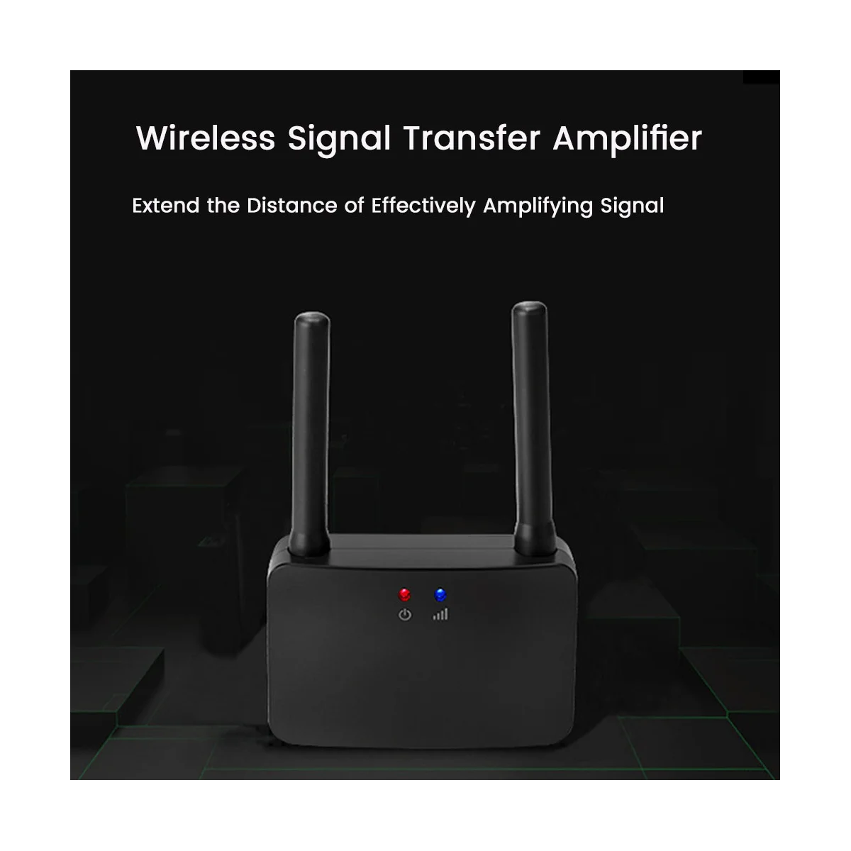 433Mhz Wireless Repeater Signal Amplifier Learning Code Extender for Alarm System and Wireless Detector Sensor-US Plug