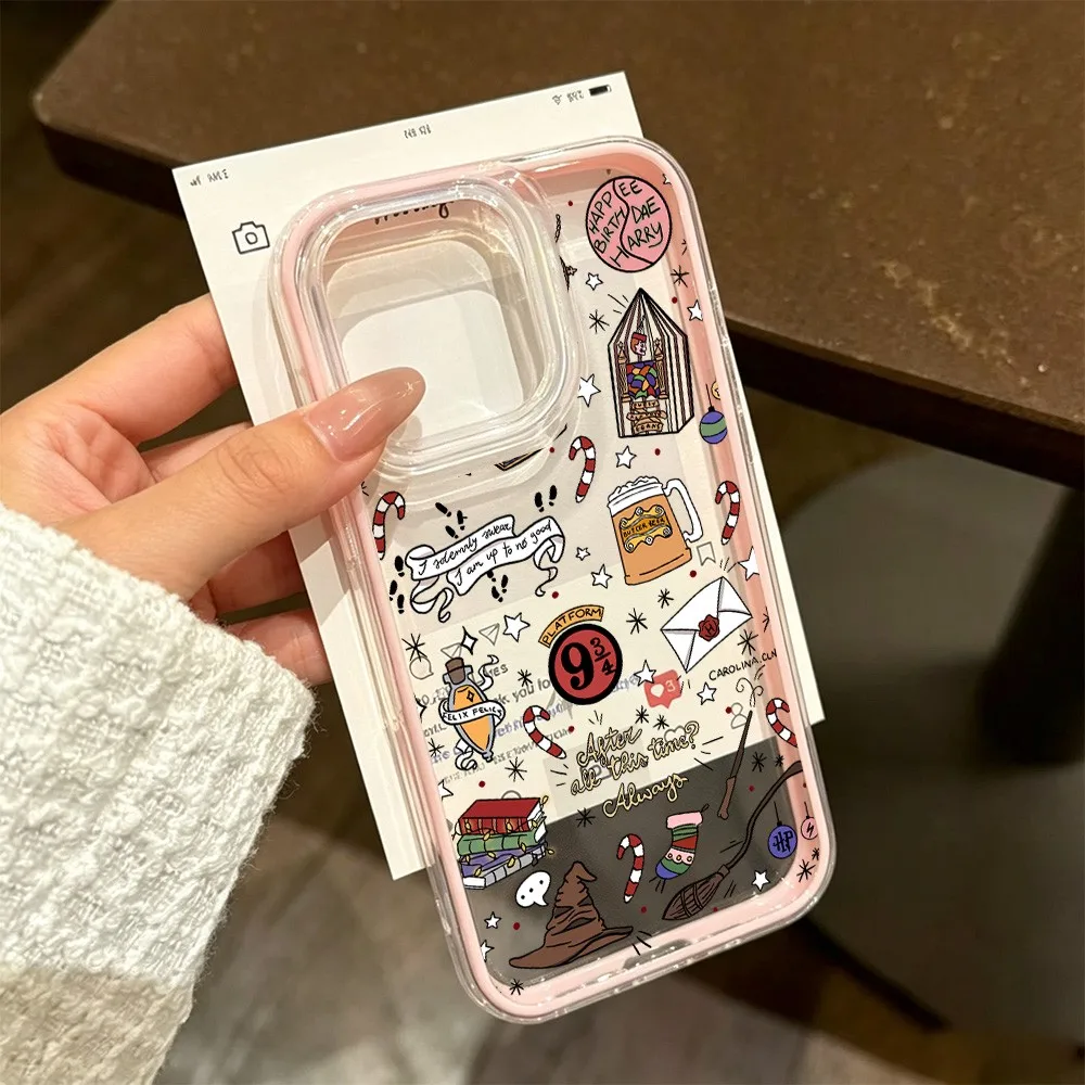 Art Potters Wand Harries Phone Case For iPhone 18 17 16 15 14 13 12 11 Pro Max Plus Air Luxury Transparent Clear Shockproof - view 6