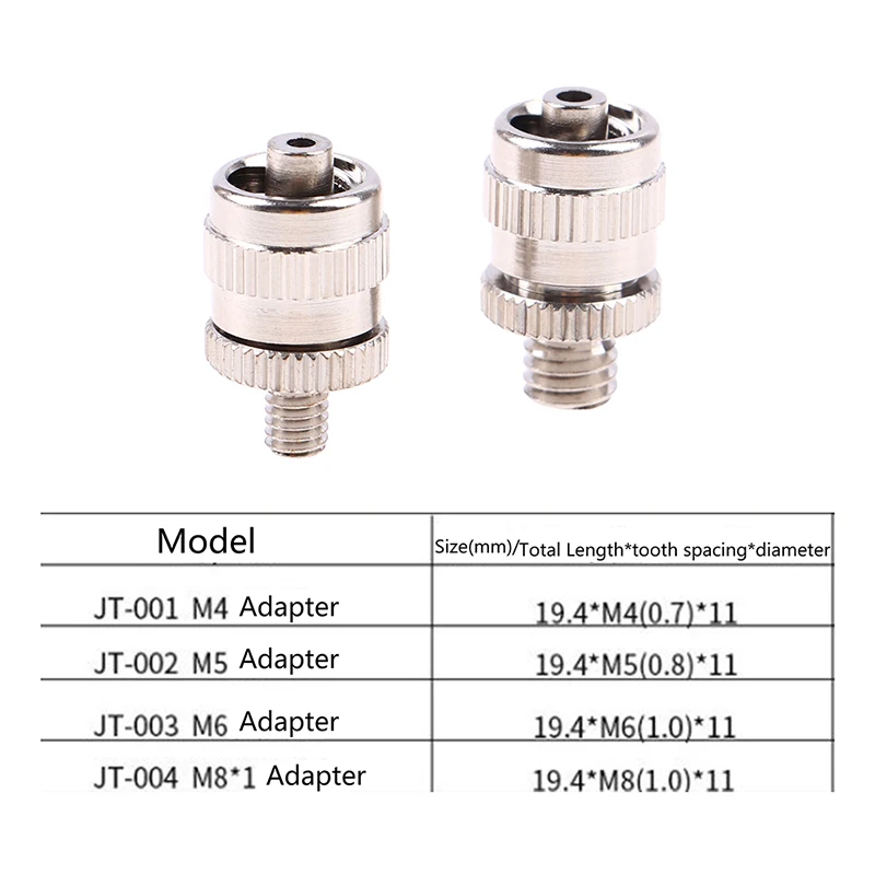 Rosca de tornillo M4 M5 M6 M8, jeringa de latón niquelado, adaptador de bloqueo Luer de Metal