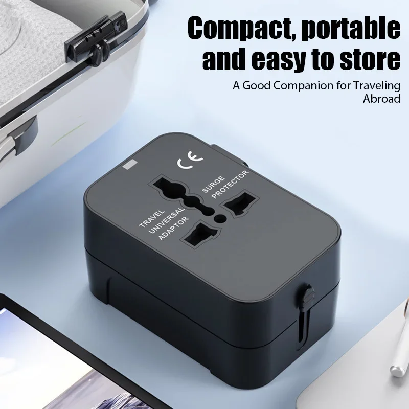 Universal Travel Adapter EU UK US AU AC Power Charger Adapter Converter Outlet Socket Plug Adaptor Connector with Dual USB Port