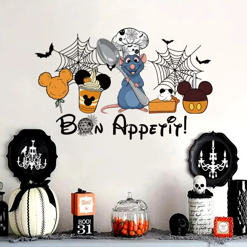 Disney Ratatouille Remy 40*60Cm papel tapiz pegatinas de pared sala de estar dormitorio decoración pinturas Halloween regalos de navidad
