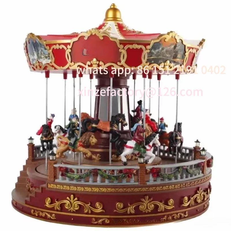 

Customizable Christmas carousel, music box,European and American style creative gifts,handmade products,gifts for girlfriends an