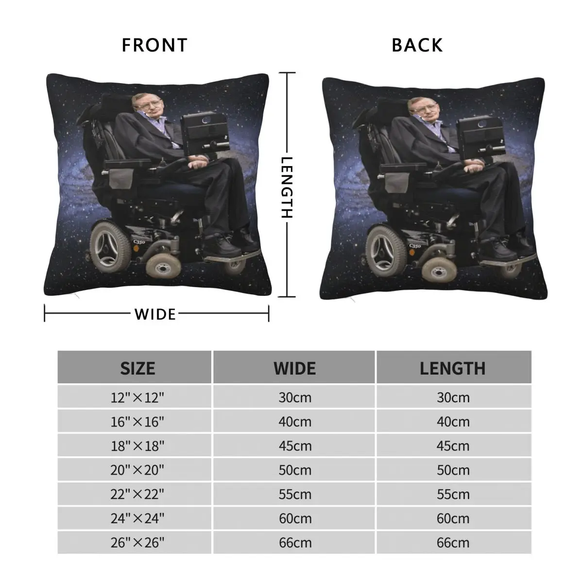 Rest In Peace Stephen Hawking Square Pillowcase Polyester Linen Velvet Pattern Decorative Throw Pillow Case Sofa Seater Cover
