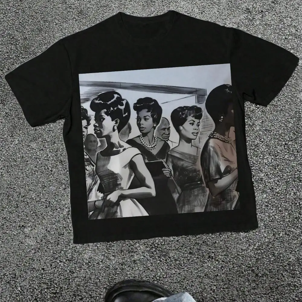 Old School Tee- African American Shirt Vintage 1950s Afrocentric Top - Adult Unisex