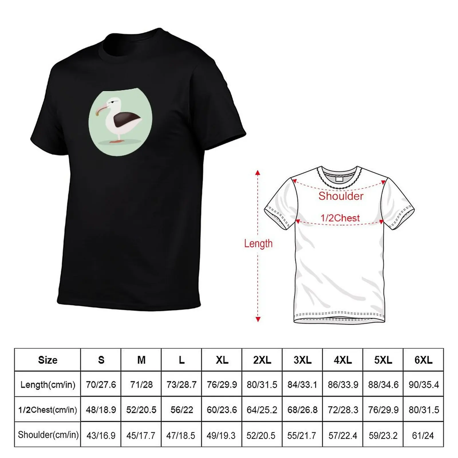 Wandering Albatross T-Shirt cute tops vintage graphic tee oversized t shirt men