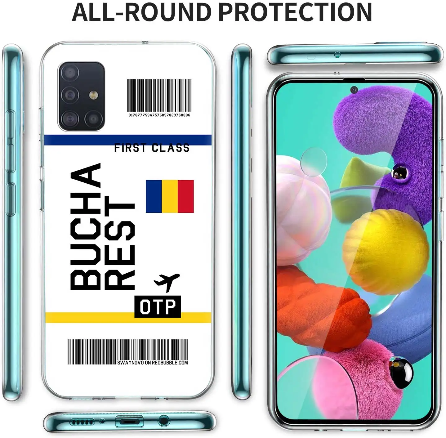 Travel Ticket Label Soft Silicone Phone Case For Samsung Galaxy A50S A51 A70 A71 A41 A31 A21S A11 A10S A20E A30S A40 A6 A7 A8 A9