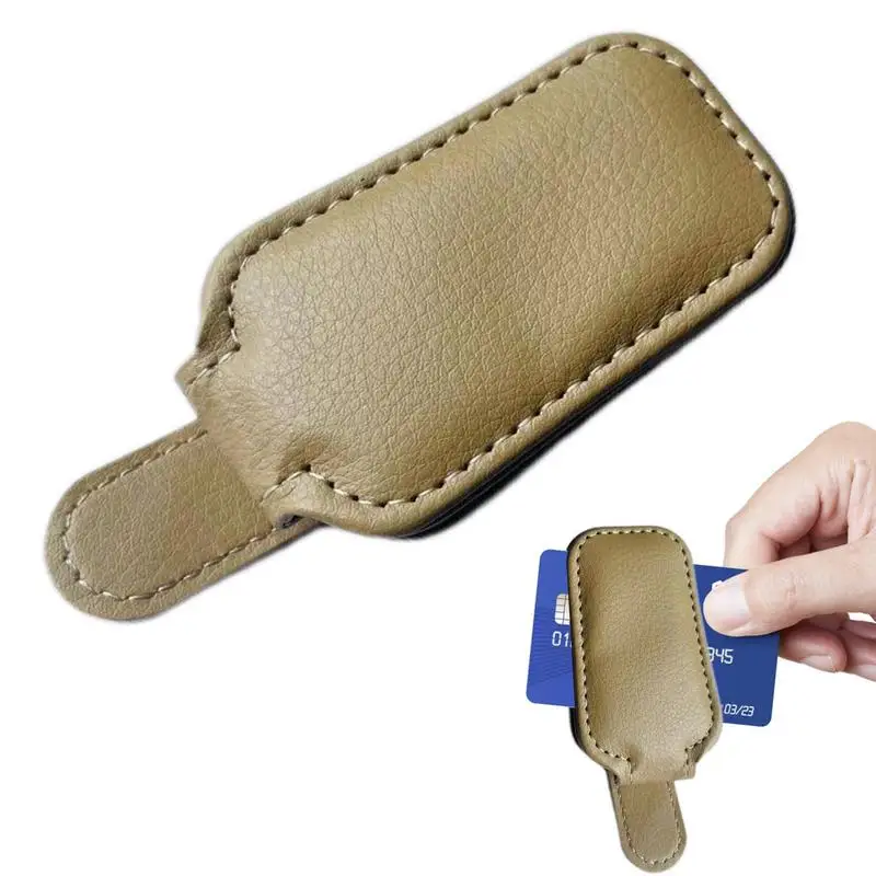 

Car Glasses Holders Durable Leather Sunglasses Holder Visor Glasses Clip Car Visor Accessories Durable & Long-Lasting