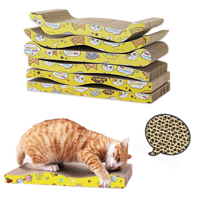

Cat Scraper Wearable Toy Cat Scratcher Cardboard Scraper for Cats Katten Scratch Board Scratching Post Claw Grinder Pet Products