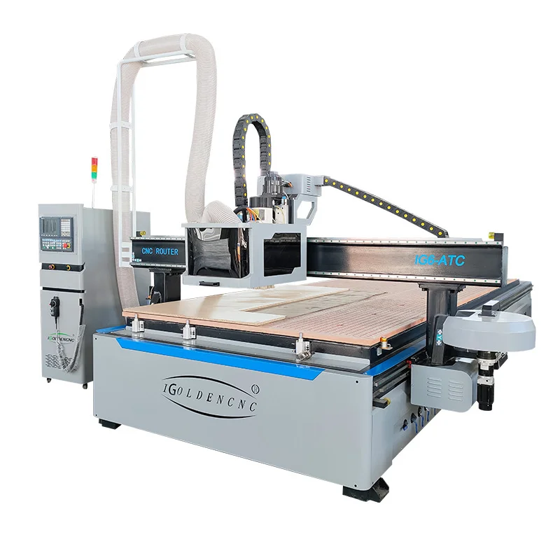 4*8 2060 1325 3D Cnc Router 1500 X 3000 Cnc Router Atc Wood Working For Plywood Mdf