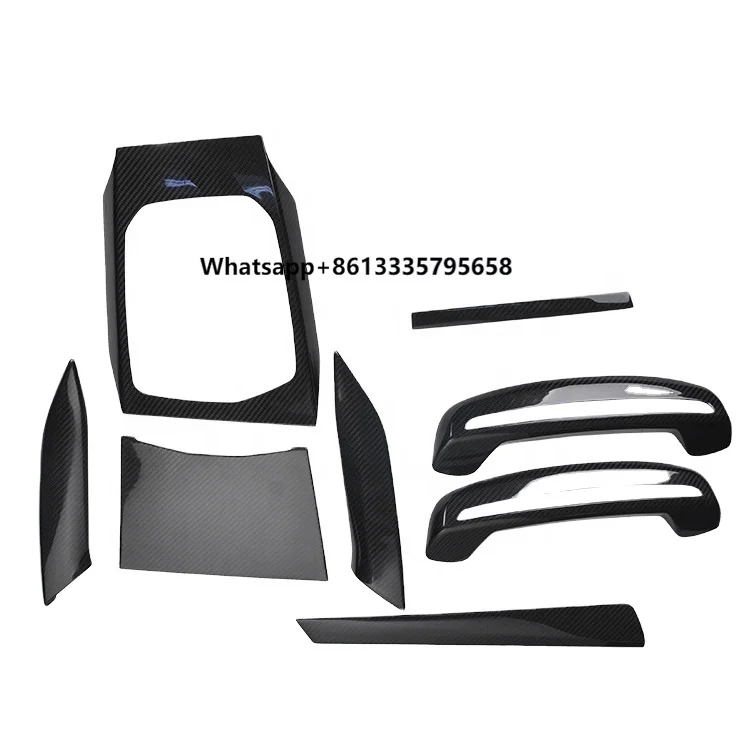 

9 PCS Real Carbon Fiber Interior Trims Dash Kit Center Console Cover for New 3 Series G20 G28 2020+