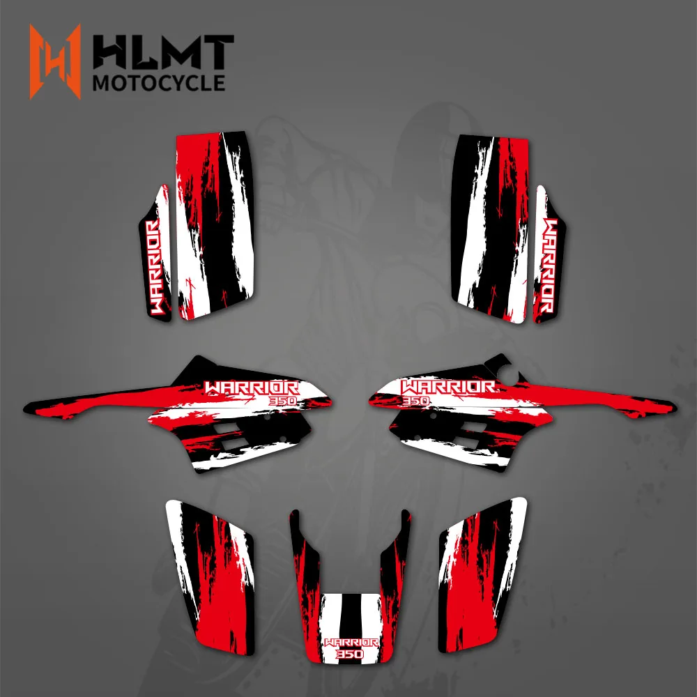 HLMT New Style Decal Sticker Graphics Kits for Yamaha Warrior 350 ATV All Years Autocollant Pegatina Personality Decoration